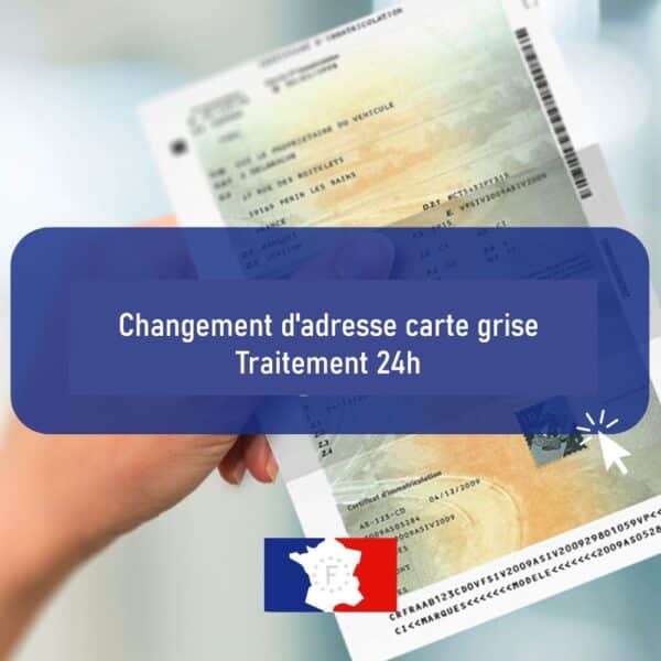 Changement d'adresse carte grise